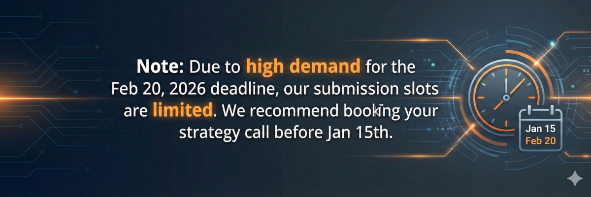 Submission slots are limited